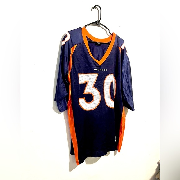 Vtg Terrell Davis Denver Broncos Team Nike Sports Authentic NFL Jersey Size L - Picture 2 of 6
